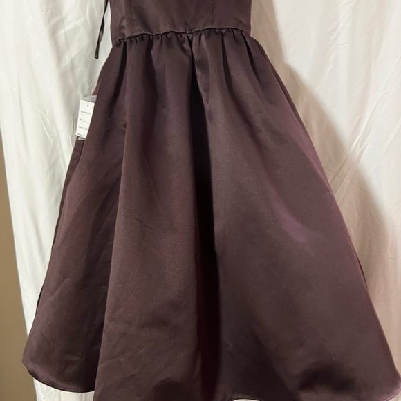 David's Bridal Rich Brown Kids Formal Dress - Picture 8 of 17
